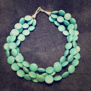 Stella & Dot 3-Strand Turquoise Necklace